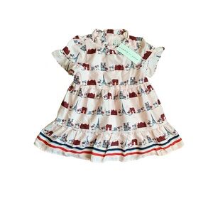 Janie and Jack Paris Patterned Dress NWT